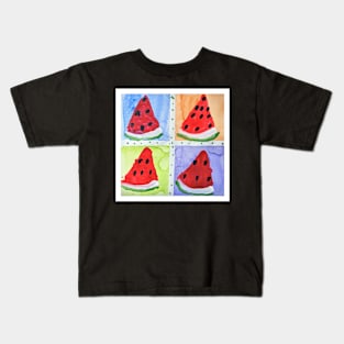 Watermelon, Warhol Style, Pop Art for Summer Lovers Kids T-Shirt